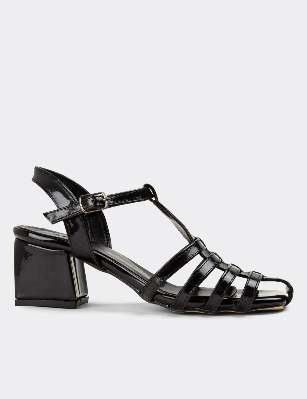 Siyah Kadın Topuklu Sandalet - 51285ZSYHC01