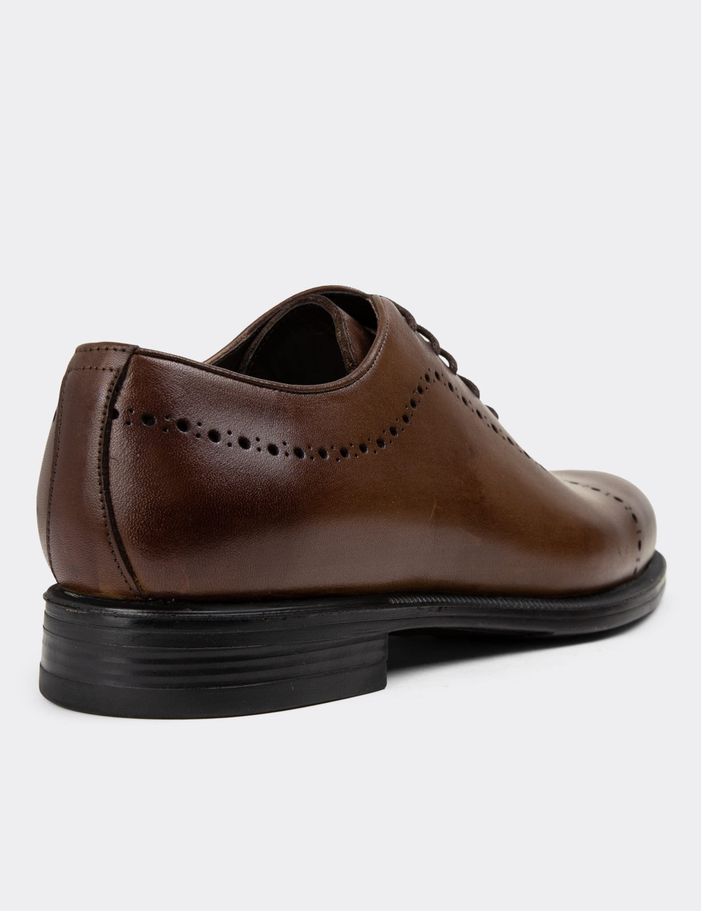 Hakiki Deri Kahverengi Erkek Klasik Ayakkabı - 00491MKHVC04