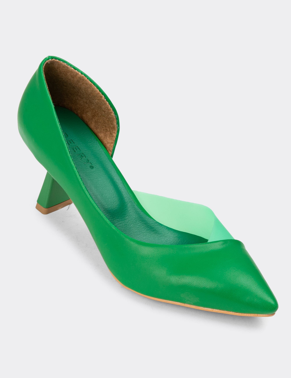 Yeşil Kadın Topuklu Ayakkabı - NW351ZYSLM01