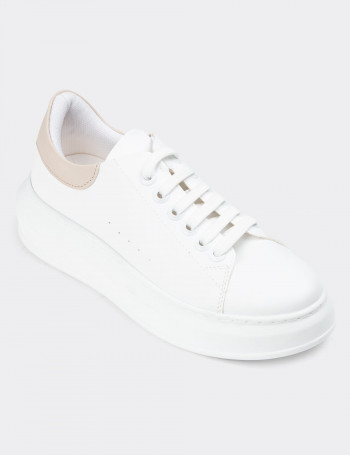 Beyaz Kadın Sneaker Ayakkabı