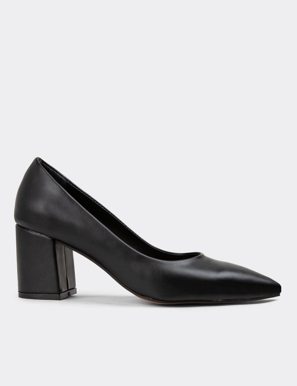 Siyah Günlük Topuklu Kadın Ayakkabı - NW381ZSYHM01