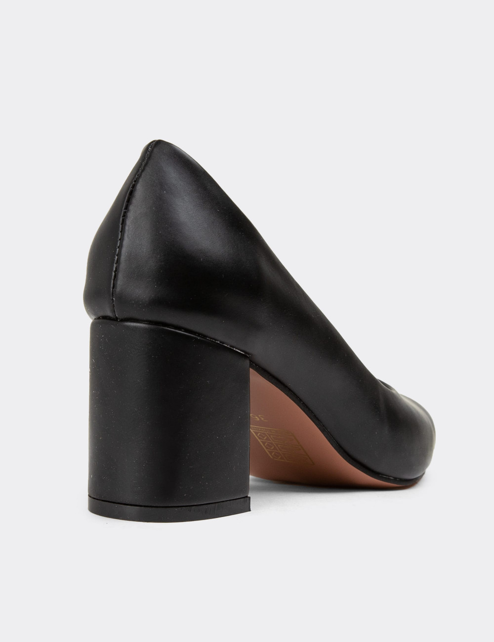 Siyah Günlük Topuklu Kadın Ayakkabı - NW381ZSYHM01