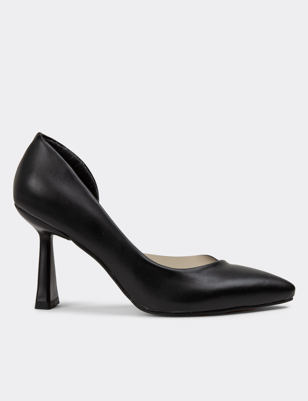 Siyah Kadın Stiletto Topuklu Ayakkabı - NW751ZSYHM01