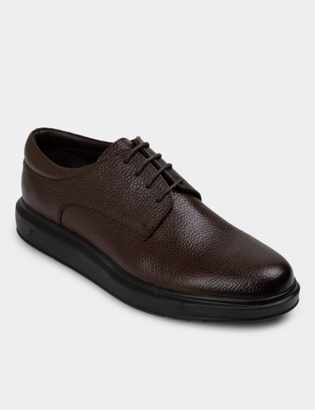 Hakiki Deri Kahverengi Comfort Erkek Günlük Ayakkabı