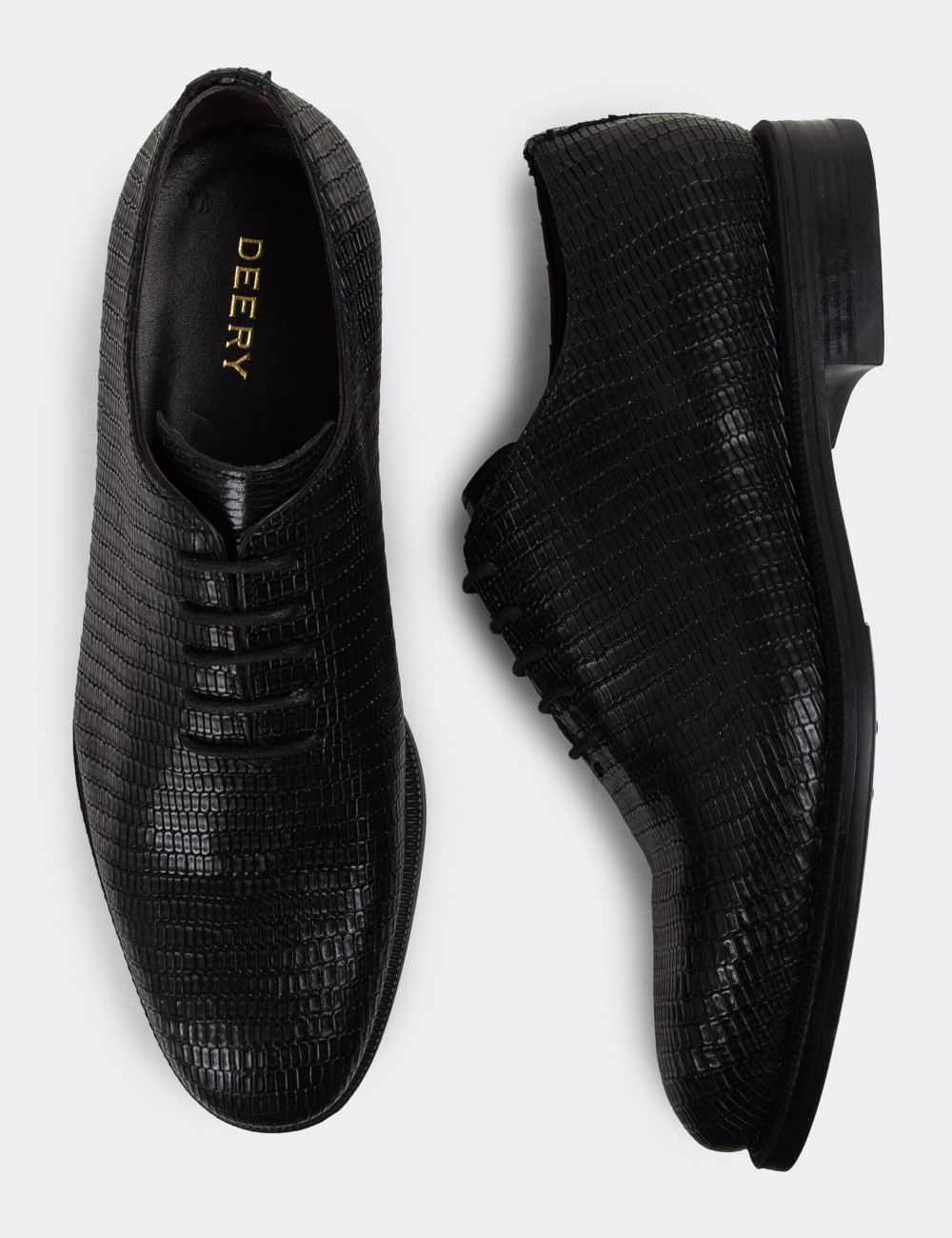 Hakiki Deri Siyah Özel Seri Erkek Klasik Ayakkabı - 01830MSYHC06