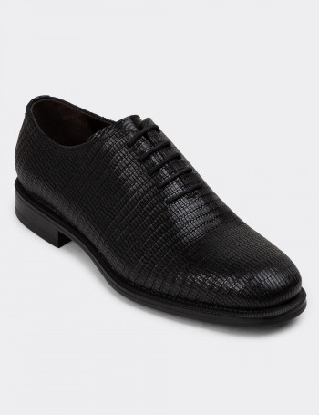 Hakiki Deri Siyah Özel Seri Erkek Klasik Ayakkabı