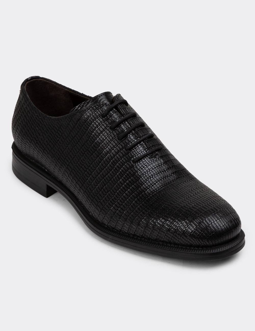 Hakiki Deri Siyah Özel Seri Erkek Klasik Ayakkabı - 01830MSYHC06