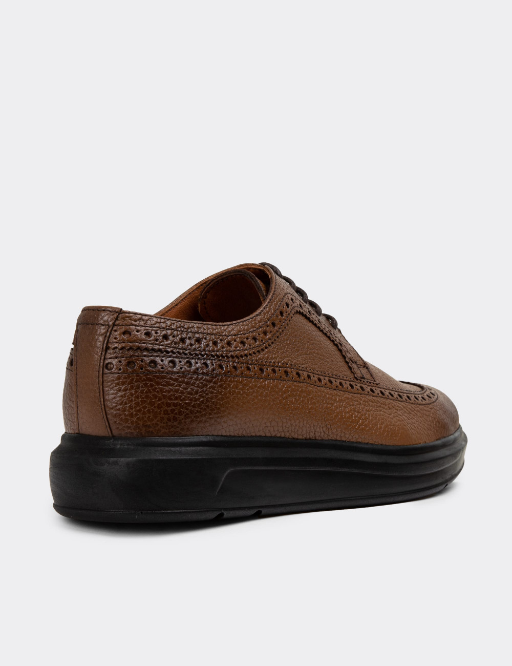 Hakiki Deri Kahverengi Comfort Günlük Erkek Ayakkabı - 01293MKHVP01