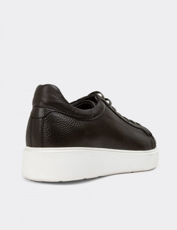 Hakiki Deri Haki Erkek Sneaker Ayakkabı - 01954MHAKE01
