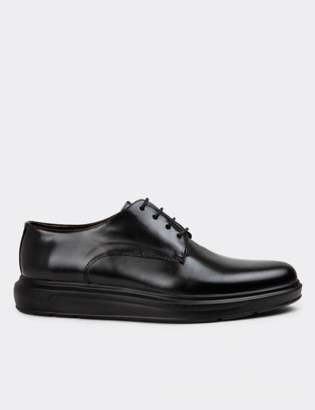 Hakiki Deri Siyah Comfort Erkek Günlük Ayakkabı