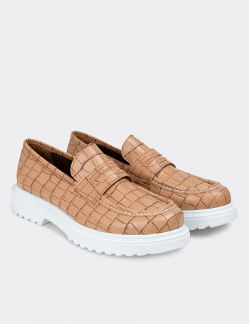 Pudra Rengi Kadın Loafer Ayakkabı - 01903ZPDRP01