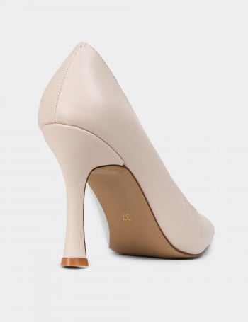 Bej Rengi Kadın Stiletto - K0800ZBEJM02