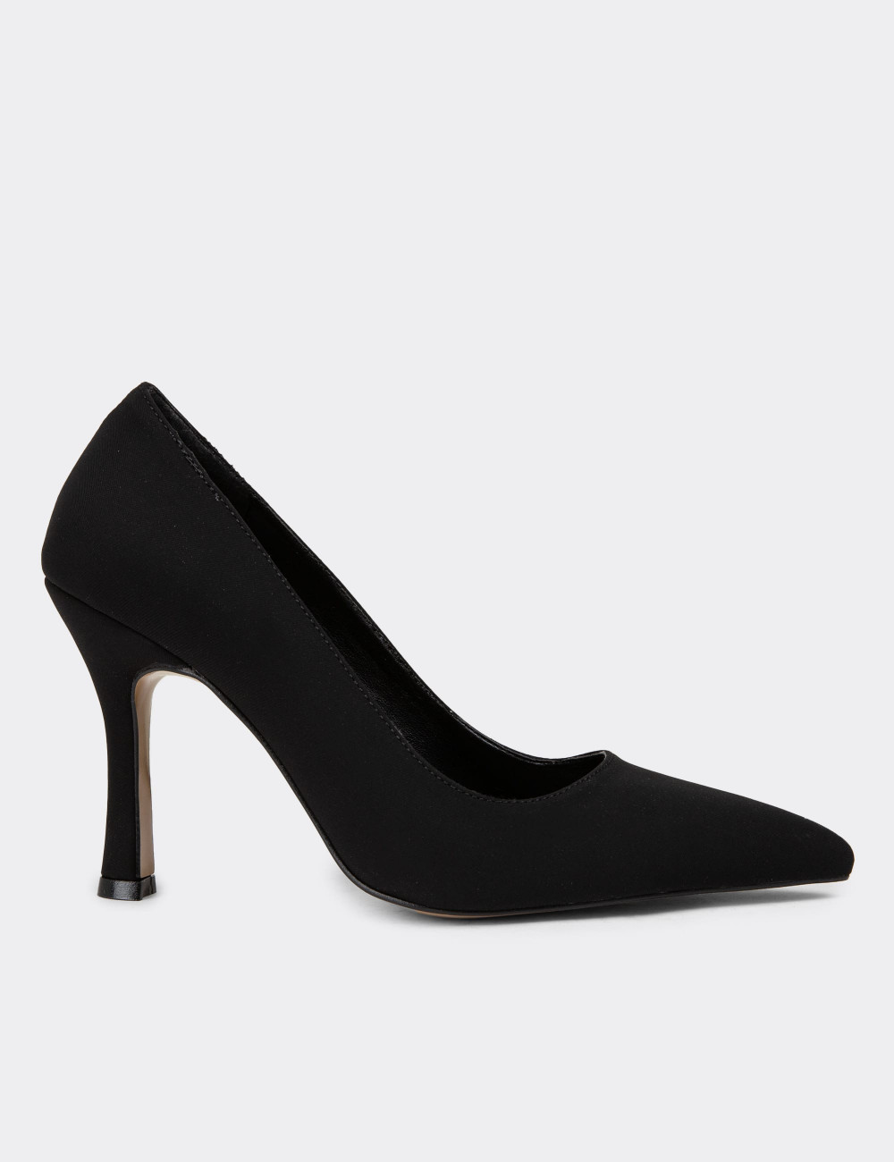 Siyah Kadın Stiletto Topuklu Ayakkabı - K0800ZSYHM01