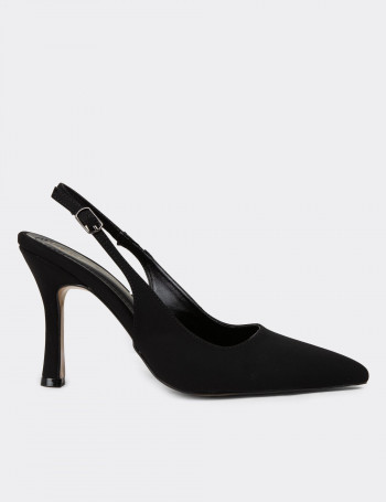 Siyah Kadın Topuklu Ayakkabı - K0802ZSYHM01