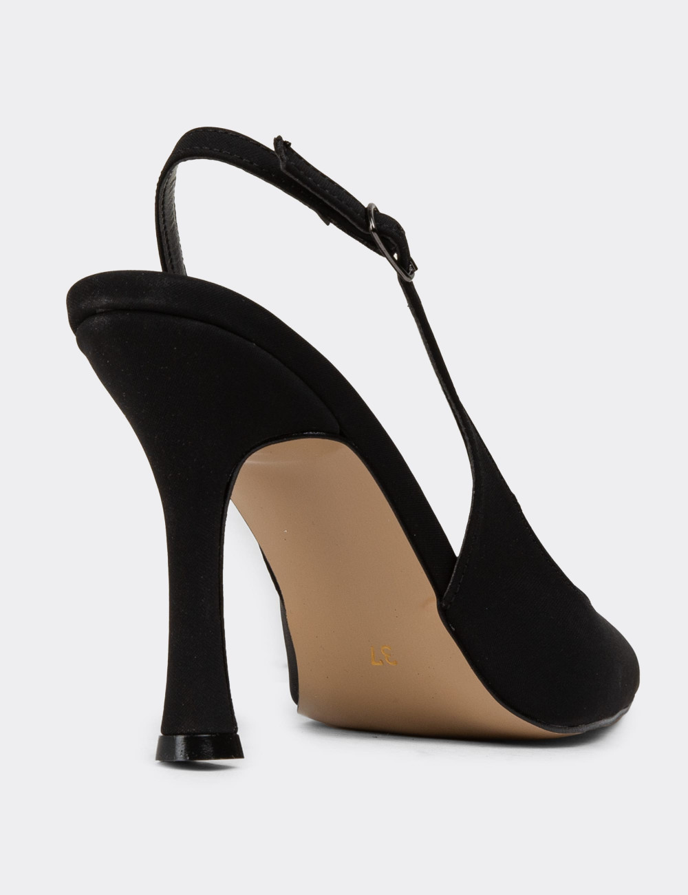 Siyah Kadın Topuklu Ayakkabı - K0802ZSYHM01