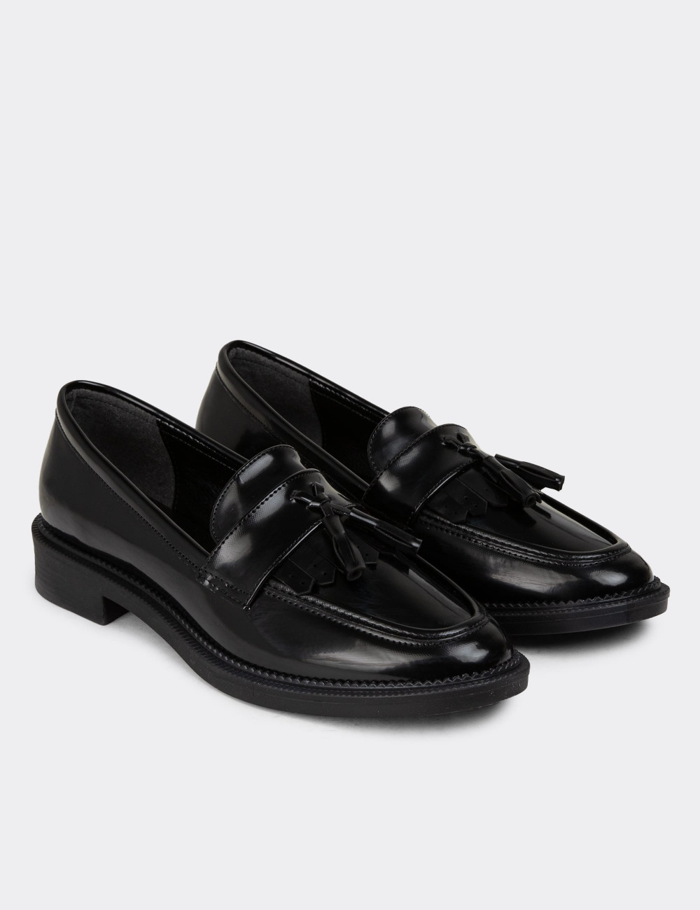 Siyah Kadın Makosen Ayakkabı - K0907ZSYHC01