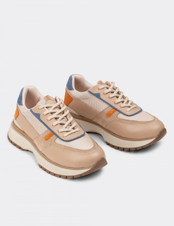 Bej Kadın Sneaker Ayakkabı - 55119ZBEJC01