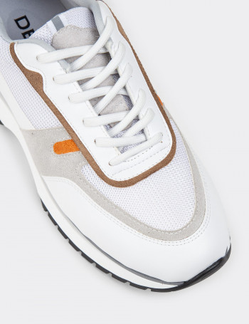 Beyaz Kadın Sneaker Ayakkabı - 55119ZBYZC01