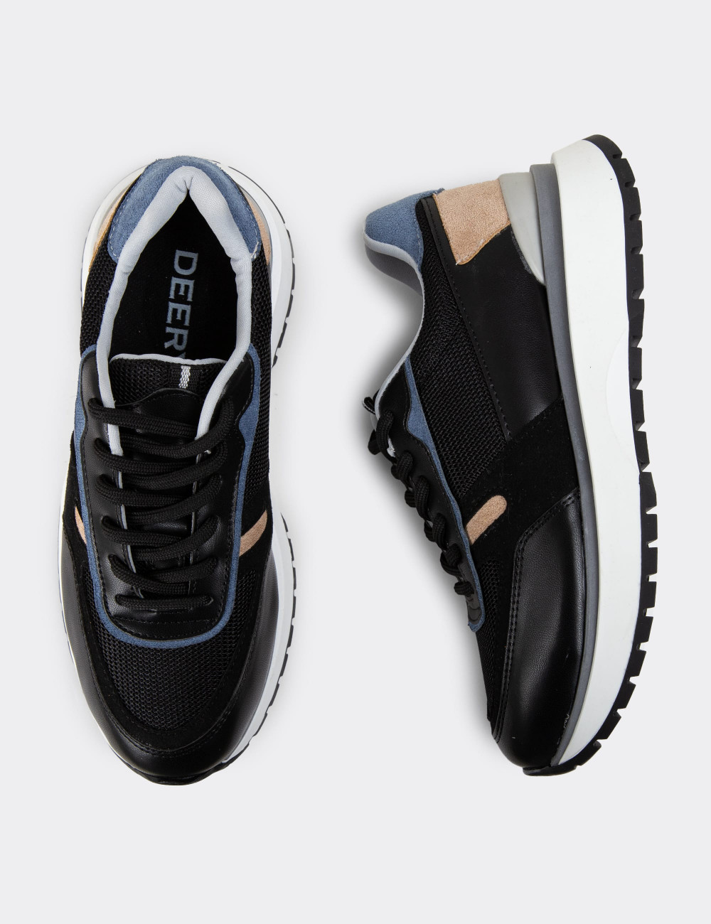 Siyah Kadın Sneaker Ayakkabı - 55119ZSYHC01