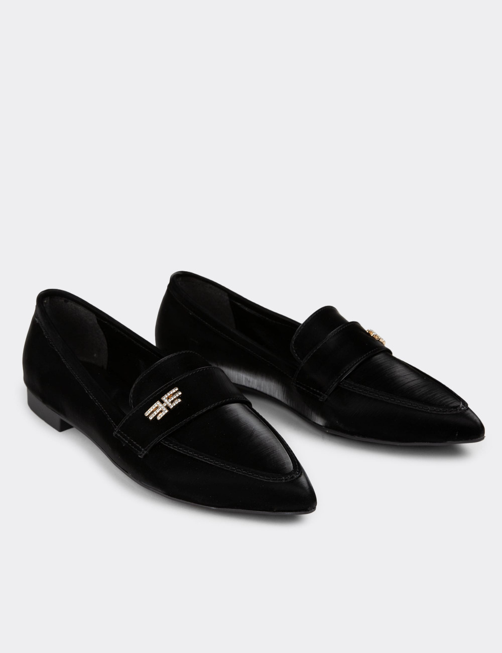 Siyah Kadın Loafer Ayakkabı - K0572ZSYHC01