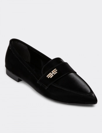 Siyah Kadın Loafer Ayakkabı