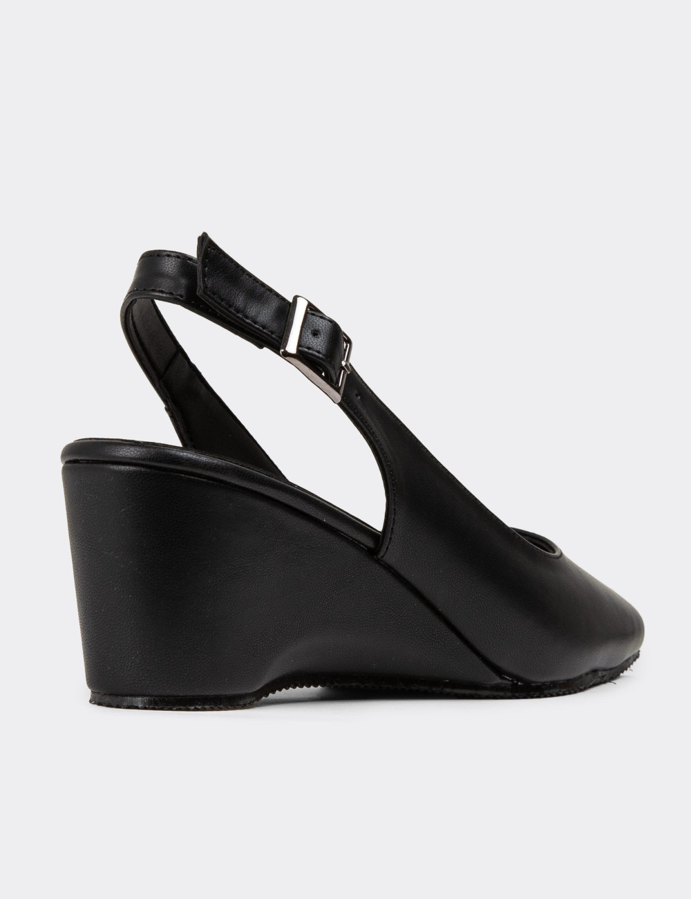 Siyah Kadın Bantlı Günlük Ayakkabı - 24336ZSYHC01