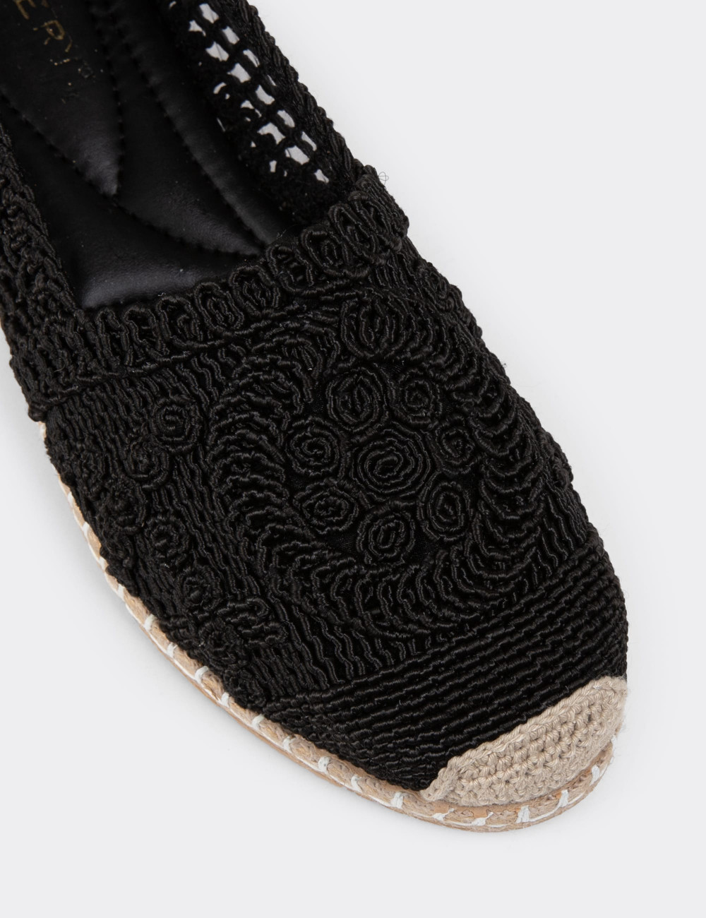 Siyah Kadın Espadril Ayakkabı - K0218ZSYHC01