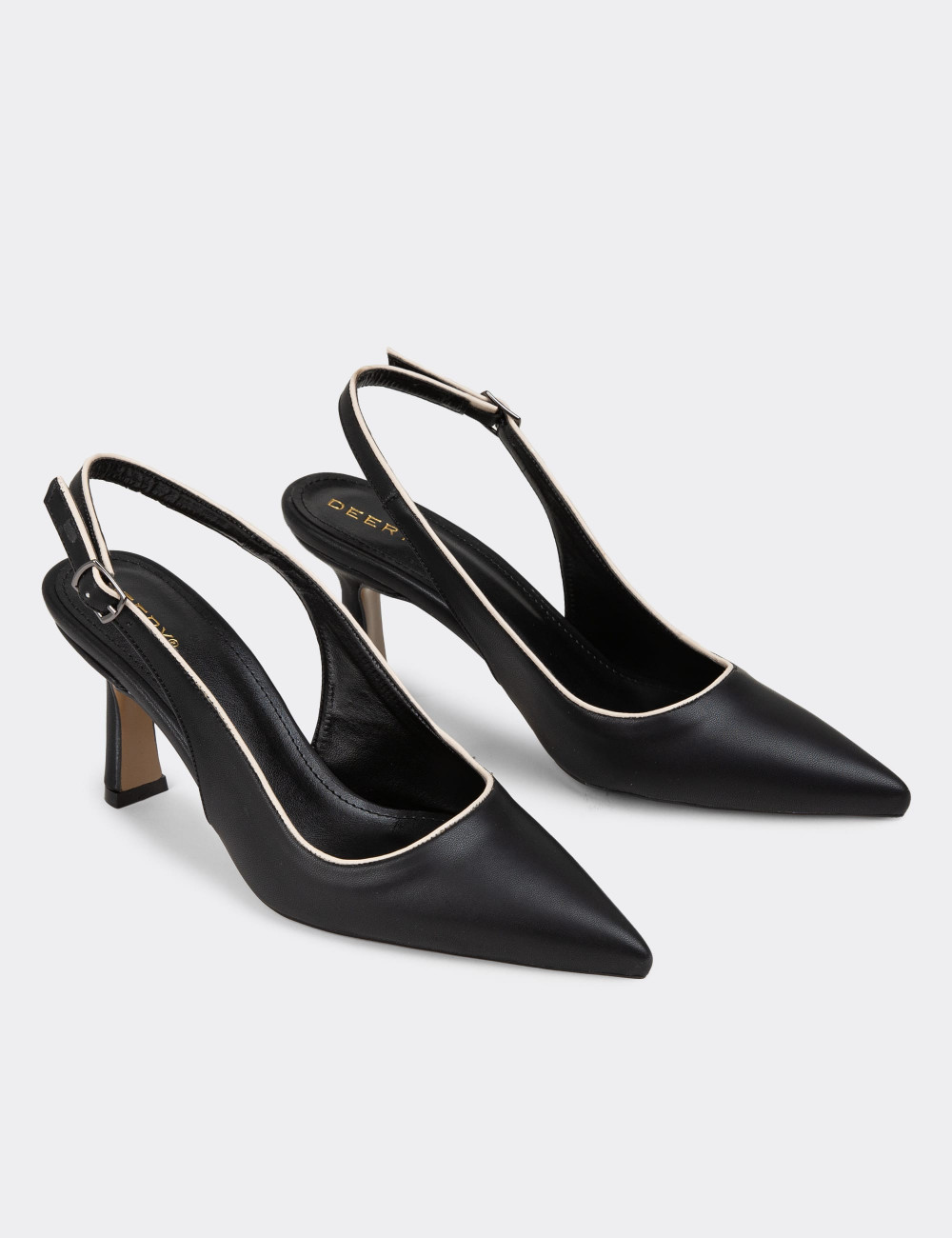 Siyah Kadın Topuklu Ayakkabı - K0615ZSYHM01