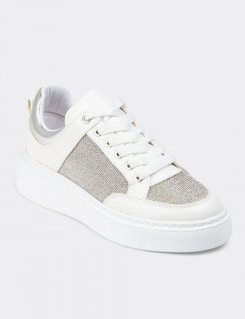 Beyaz Kadın Sneaker Ayakkabı - K0054ZBYZP01