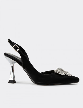 Siyah Kadın Abiye Ayakkabı - K0071ZSYHM01