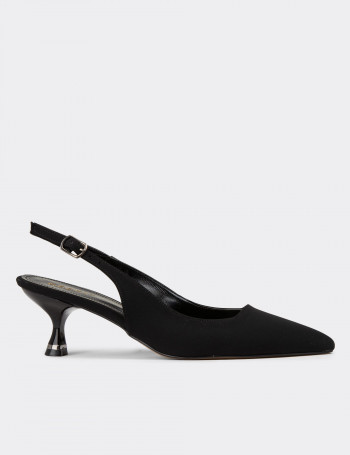 Siyah Kadın Topuklu Ayakkabı - K0947ZSYHM01