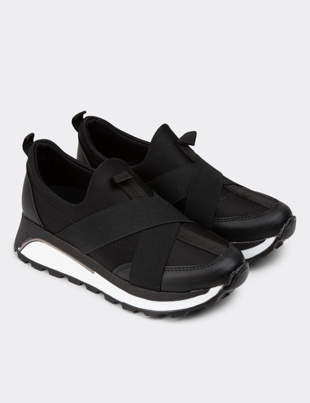 Siyah Kadın Sneaker Ayakkabı - K3003ZSYHC01