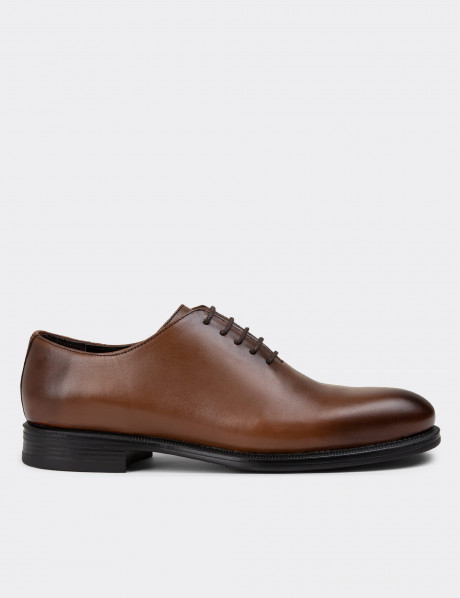Hakiki Deri Kahverengi Erkek Klasik Ayakkabı