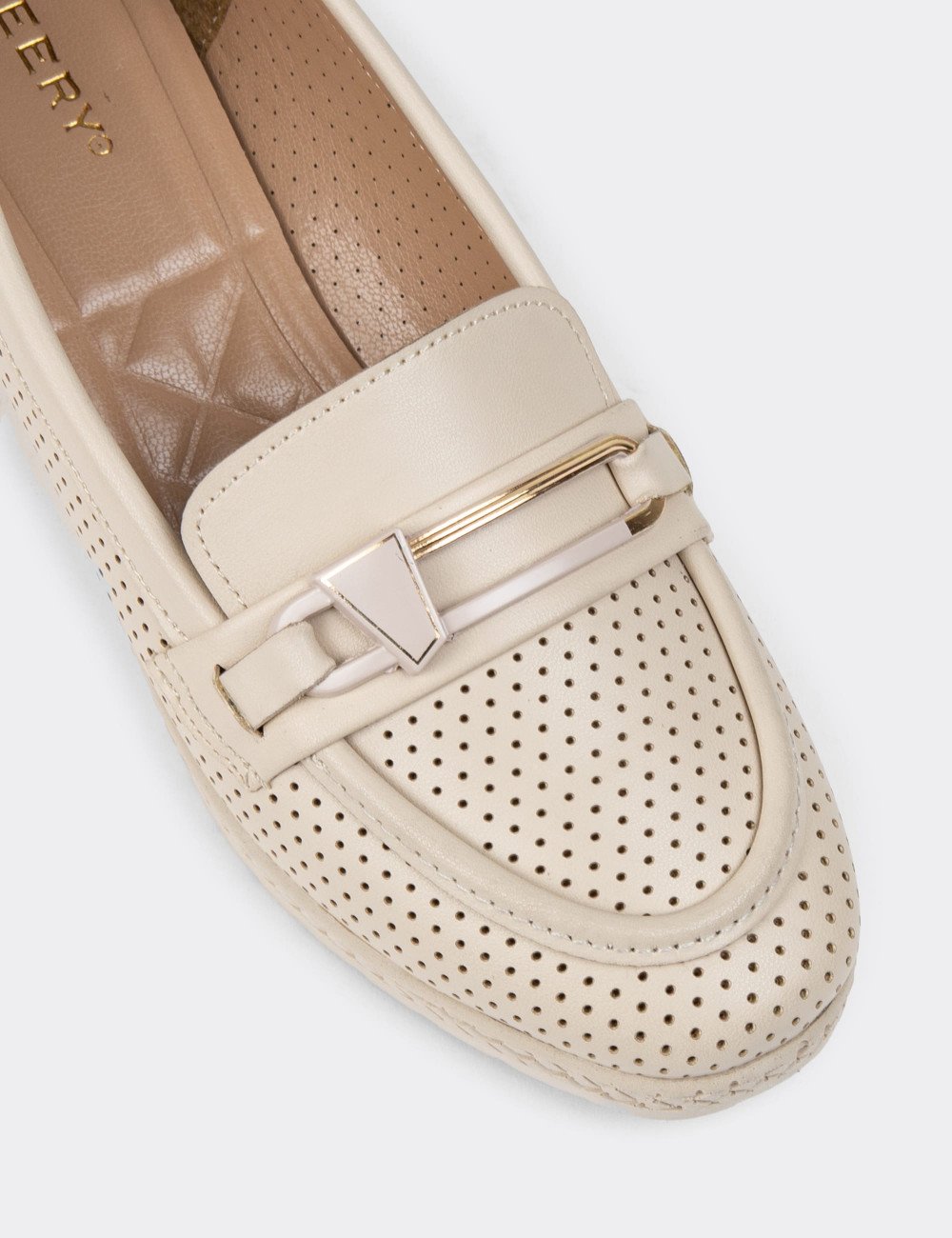 Bej Rengi Kadın Dolgu Topuk Günlük Ayakkabı - K2358ZBEJC01