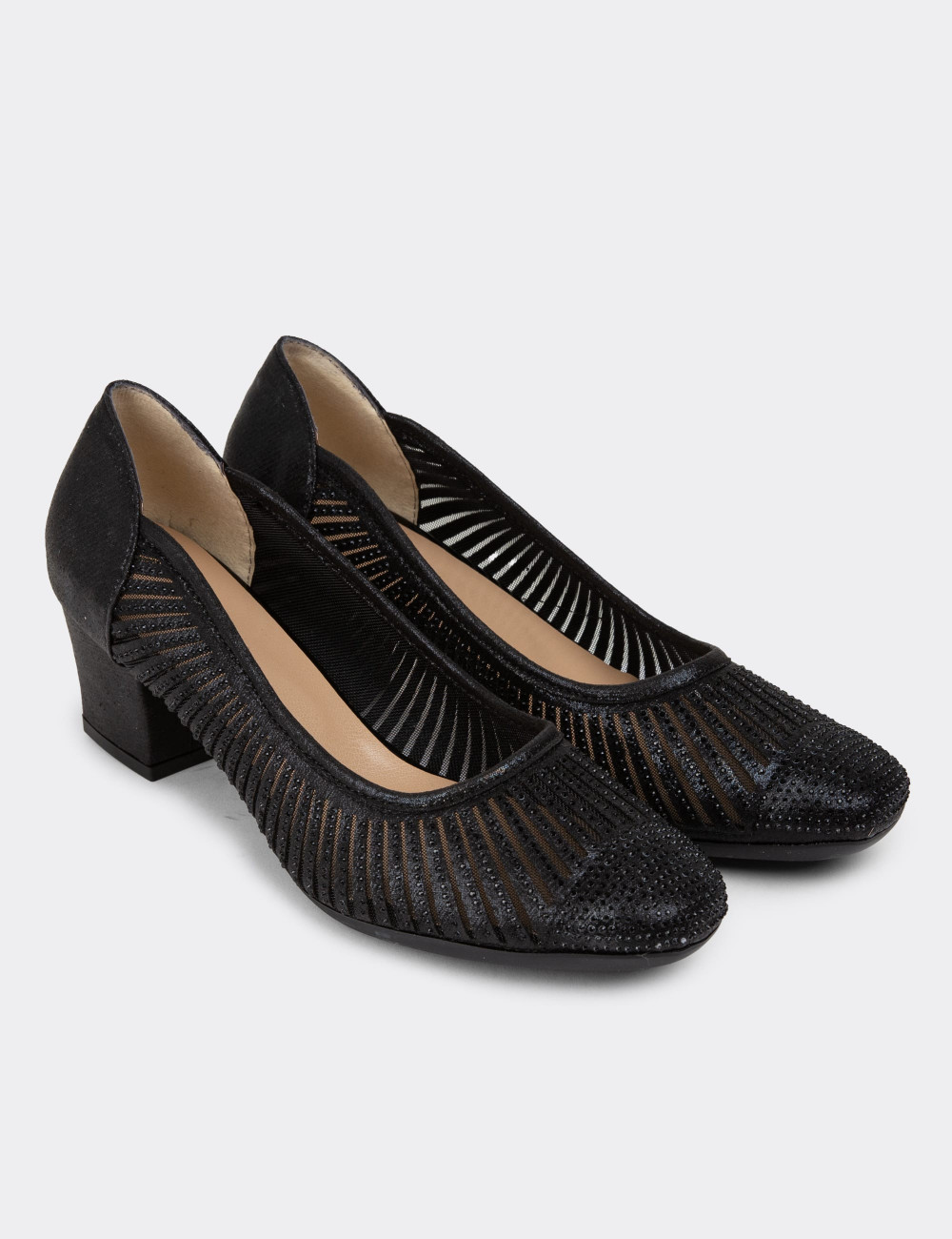 Siyah Topuklu Günlük Kadın Ayakkabı - K8642ZSYHC01