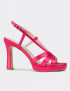 Deery Saten Deery Saten Pembe Kadın Abiye Ayakkabı