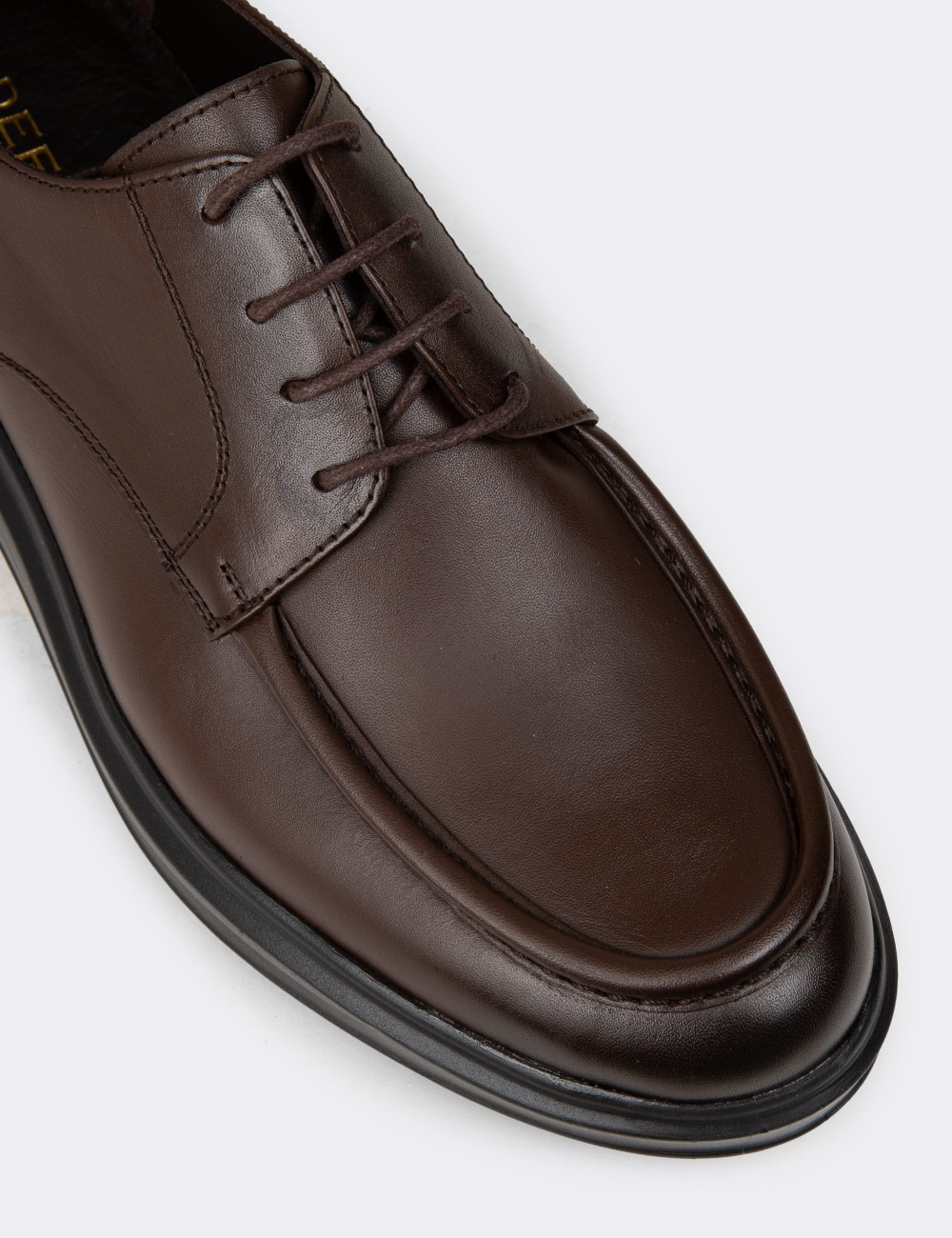 Erkek Kahverengi Deri Comfort Günlük Ayakkabı - 01981MKHVP01