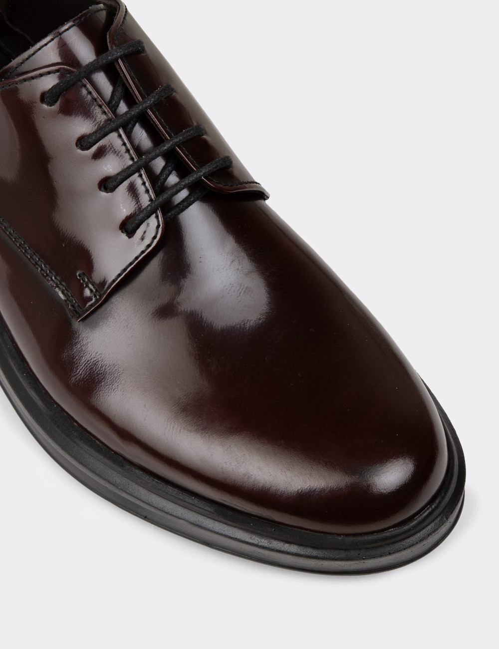 Erkek Bordo Hakiki Deri Günlük Comfort Ayakkabı - 01932MBRDP01