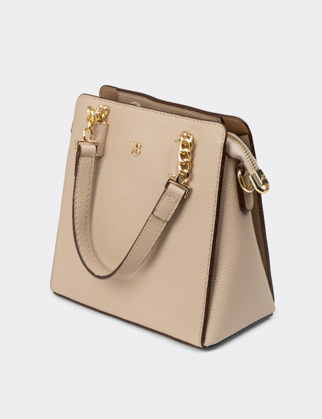 Vizon Rengi Kadın El Çantası