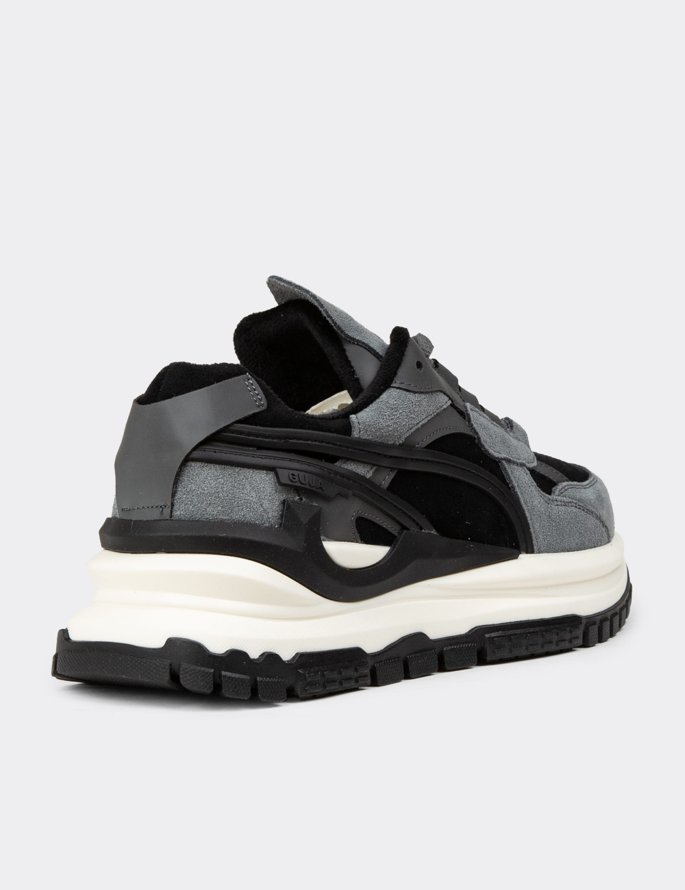 Kadın Hakiki Süet Siyah Sneaker Ayakkabı - 25331ZSYHC01
