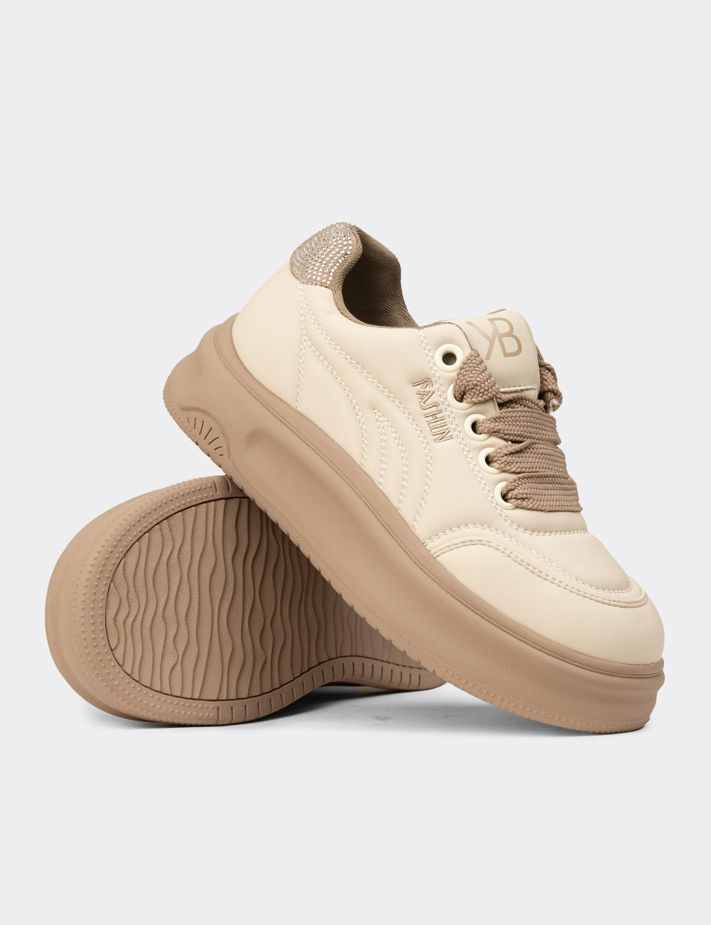 Kadın Bej Sneaker Ayakkabı - K1036ZBEJC01