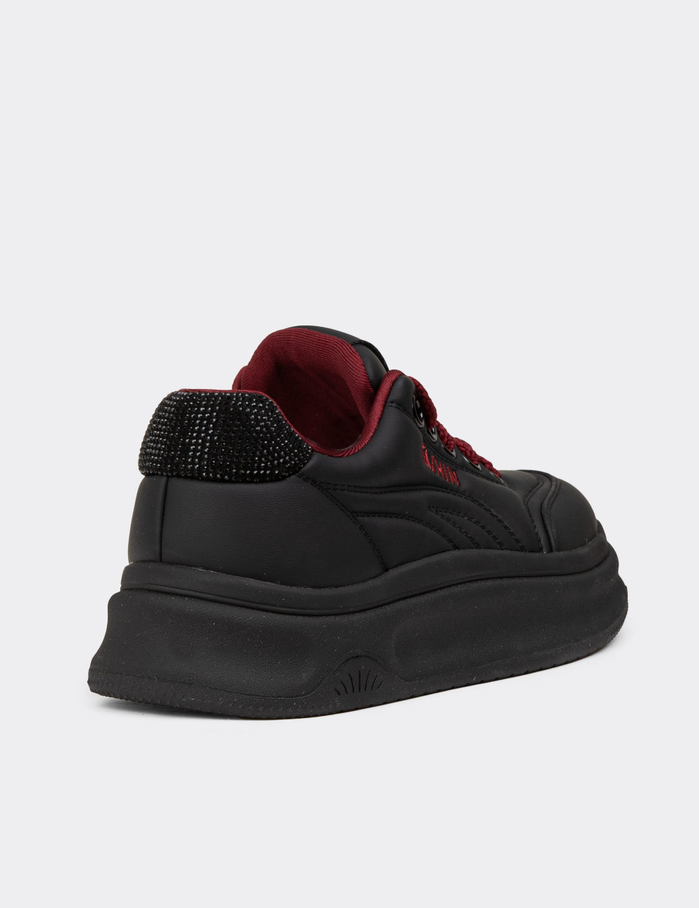 Kadın Siyah Sneaker Ayakkabı - K1036ZSYHC01