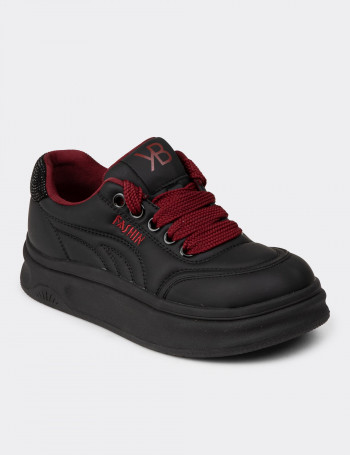 Kadın Siyah Sneaker Ayakkabı