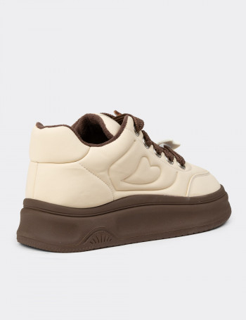 Kadın Bej Sneaker Ayakkabı - 25421ZBEJC01
