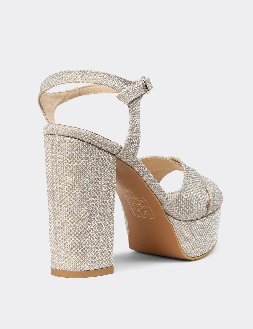 Kadın Rose Platform Topuklu Abiye Ayakkabı - K3026ZROSM01