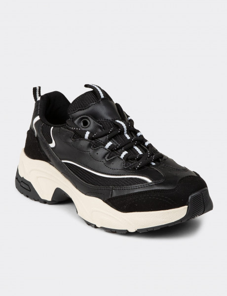 Kadın Siyah Sneaker Ayakkabı
