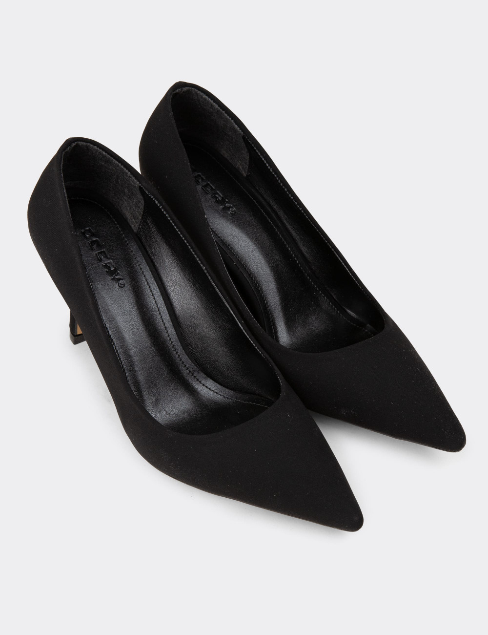 Kadın Siyah Süet Stiletto - K0200ZSYHC03