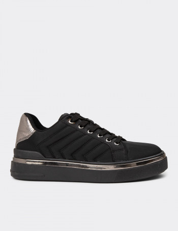 Kadın Siyah Sneaker Ayakkabı