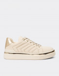 Kadın Bej Sneaker Ayakkabı