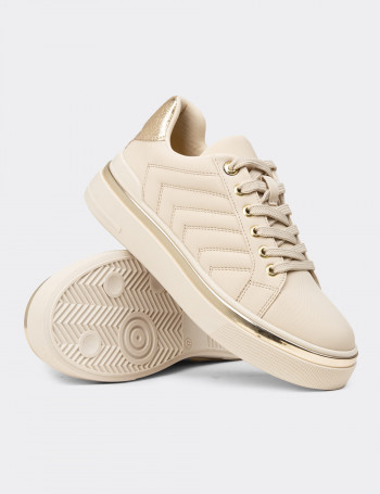 Kadın Bej Sneaker Ayakkabı - K2200ZBEJC01